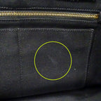 Prada Bag Tote 2-Way Canvas Canapa L Black Large — view 5
