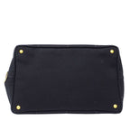 Prada Bag Tote 2-Way Canvas Canapa L Black Large — view 9