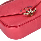 Chanel Half Caviar Leather Chain Shoulder Bag — view 5