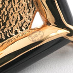 Chanel Brooch Corsage Gold Pink Black Pin Heart Coco Mark — view 7
