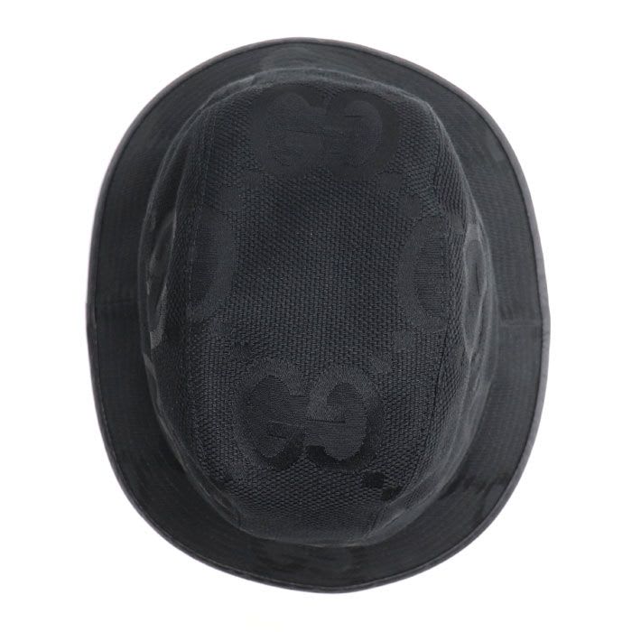 Gucci Jumbo GG Canvas Bucket Hat Black L — view 4