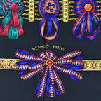Hermes Scarf Carre 90 les Rubans Du Cheval Horse Ribbon Silk Black — view 2