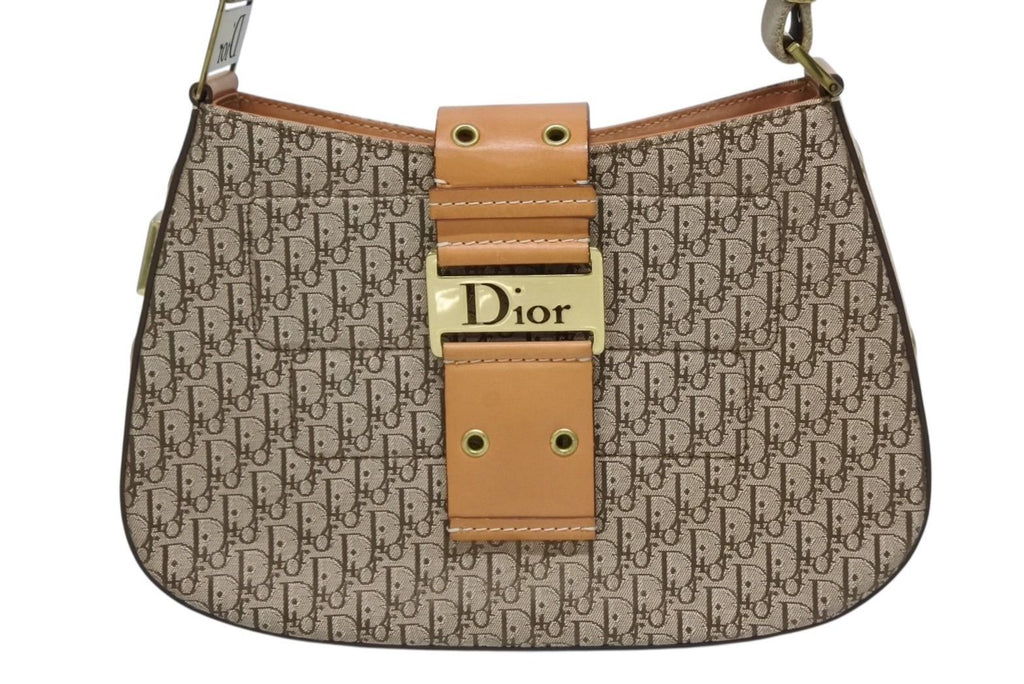 Dior Bag Street Chic Trotter Line Beige Brown Gold — view 2