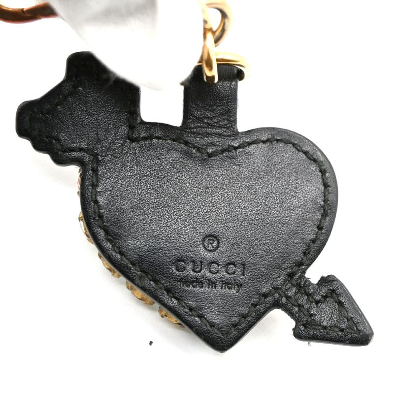 Gucci Key Folder Charm Stone Heart Leather 02 Bs356 — view 2