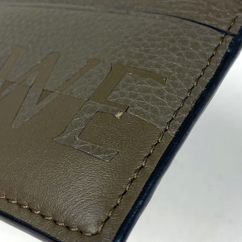 Loewe Logo Card Case Signature Plain Holder Pass Leather — view 5