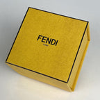 Fendi Orlock Rings Rhinestone Zircon Strass Ring Size 13 Silver Plated — view 5