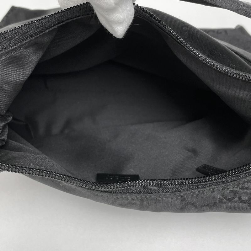 Gucci GG Pattern Shoulder Bag One Nylon Black — view 7