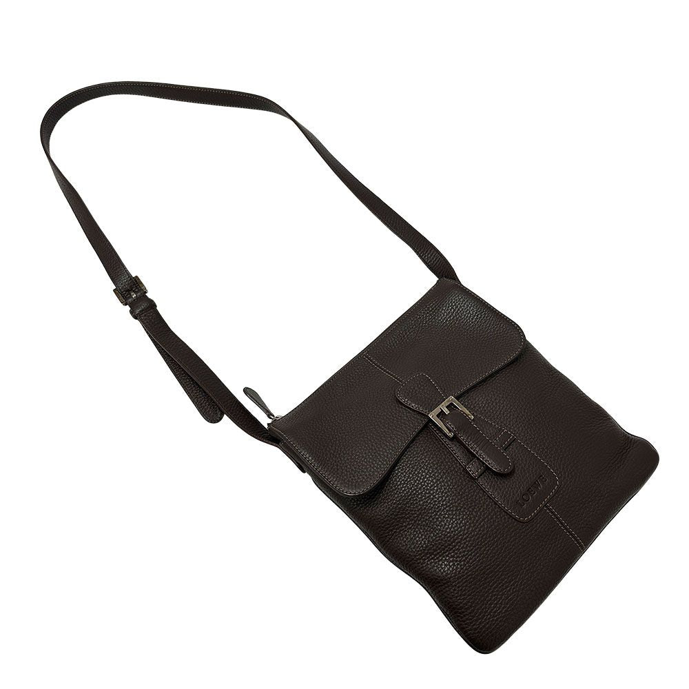 Loewe Bag Shoulder Leather Velazquez Dark Brown Black — view 8