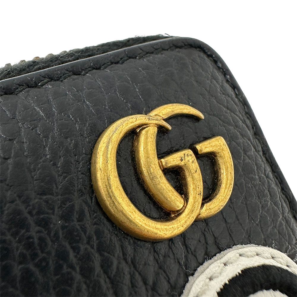 Gucci Wallet Long Leather Petit Marmont Dragon Ufo Black — view 5