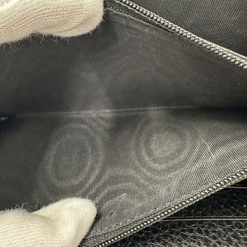 Gucci Wallet Long Leather Petit Marmont Dragon Ufo Black — view 9