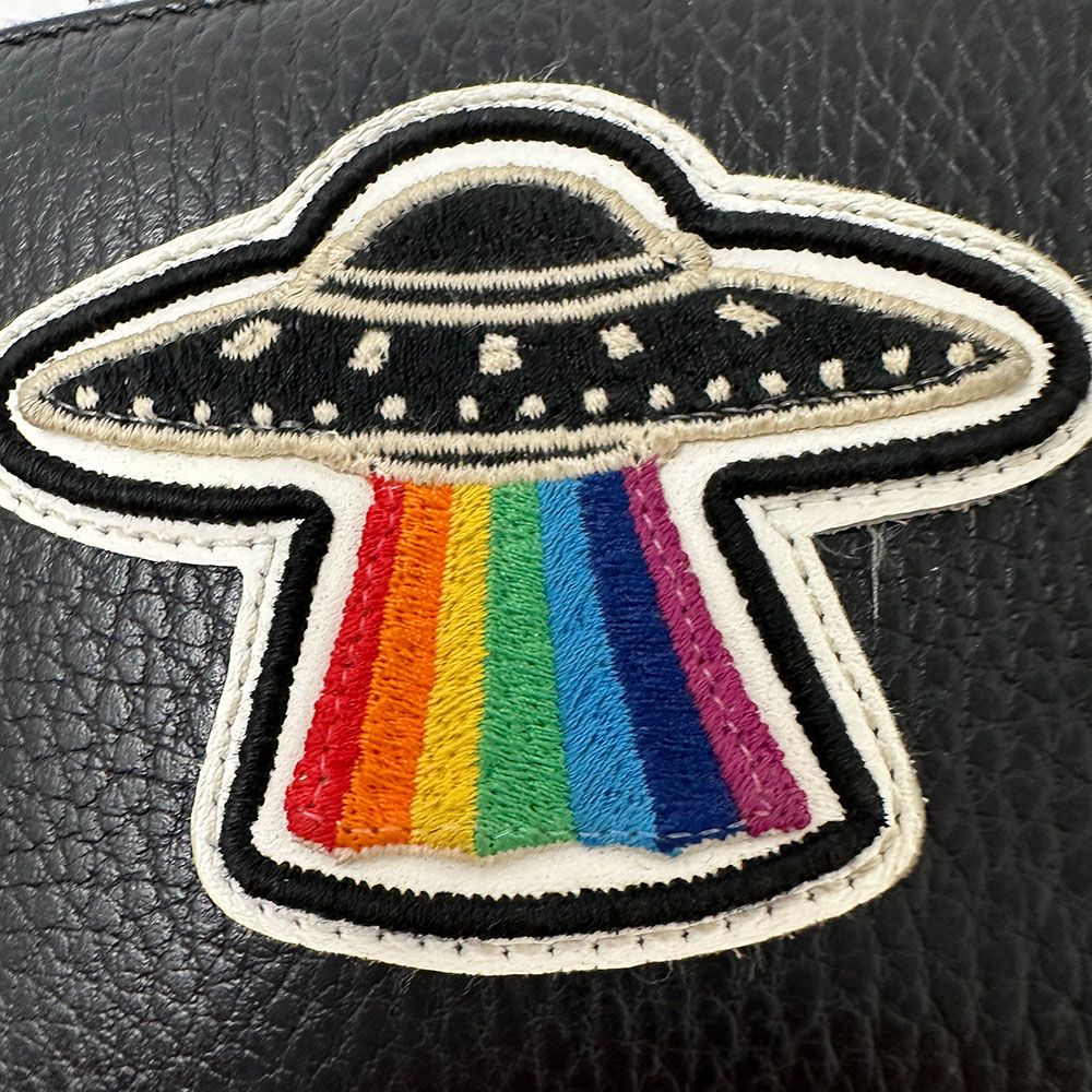Gucci Wallet Long Leather Petit Marmont Dragon Ufo Black — view 4