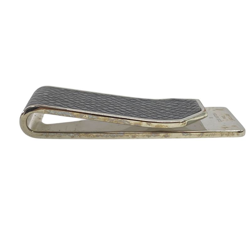 Louis Vuitton Money Clip Bill Neo Club Accessory Logo Silver Black — view 6