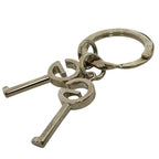 Gucci Key Ring Holder G Logo Motif Silver Metal — view 9
