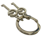 Gucci Key Ring Holder G Logo Motif Silver Metal — view 8