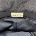 Gucci GG Canvas Bucket Hat Double G Logo Black Cotton Polyester — view 8