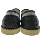 Bottega Veneta Intrecciato Slip-on Flat Shoes Leather Black White — view 4