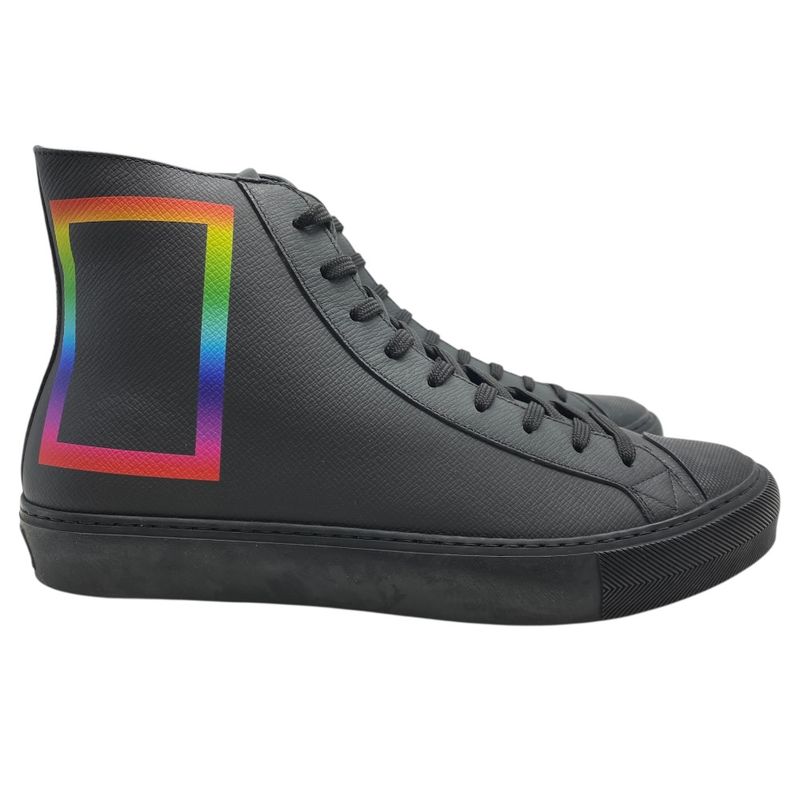 Louis Vuitton Tattoo Line Sneakers High Cut Leather Black Go0159 — view 5