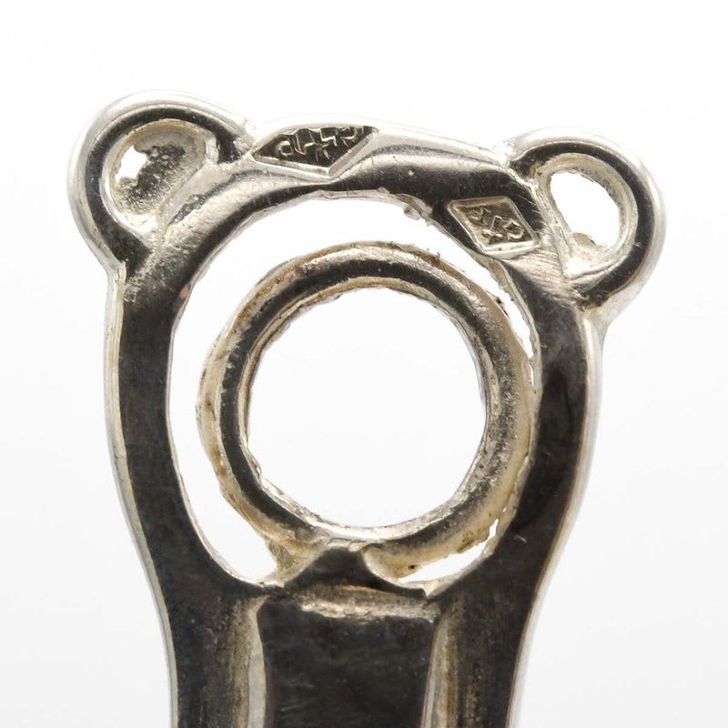 Hermes Duzano Earrings Silver 925 Hallmark Accessory 18.6 g M4407 — view 8