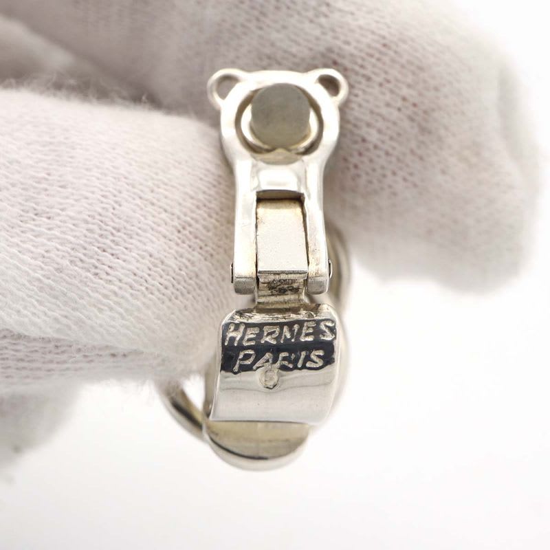 Hermes Duzano Earrings Silver 925 Hallmark Accessory 18.6 g M4407 — view 6