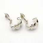 Hermes Duzano Earrings Silver 925 Hallmark Accessory 18.6 g M4407 — view 5