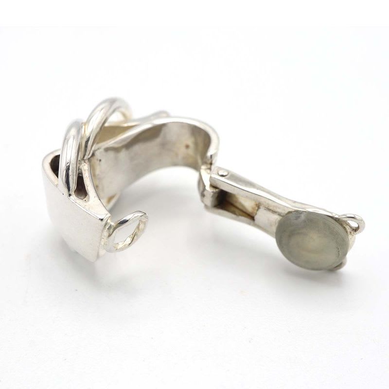 Hermes Duzano Earrings Silver 925 Hallmark Accessory 18.6 g M4407 — view 7