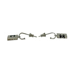 Chanel Cambon Coco Mark Metal Earrings Accessories Silver 05C — view 3