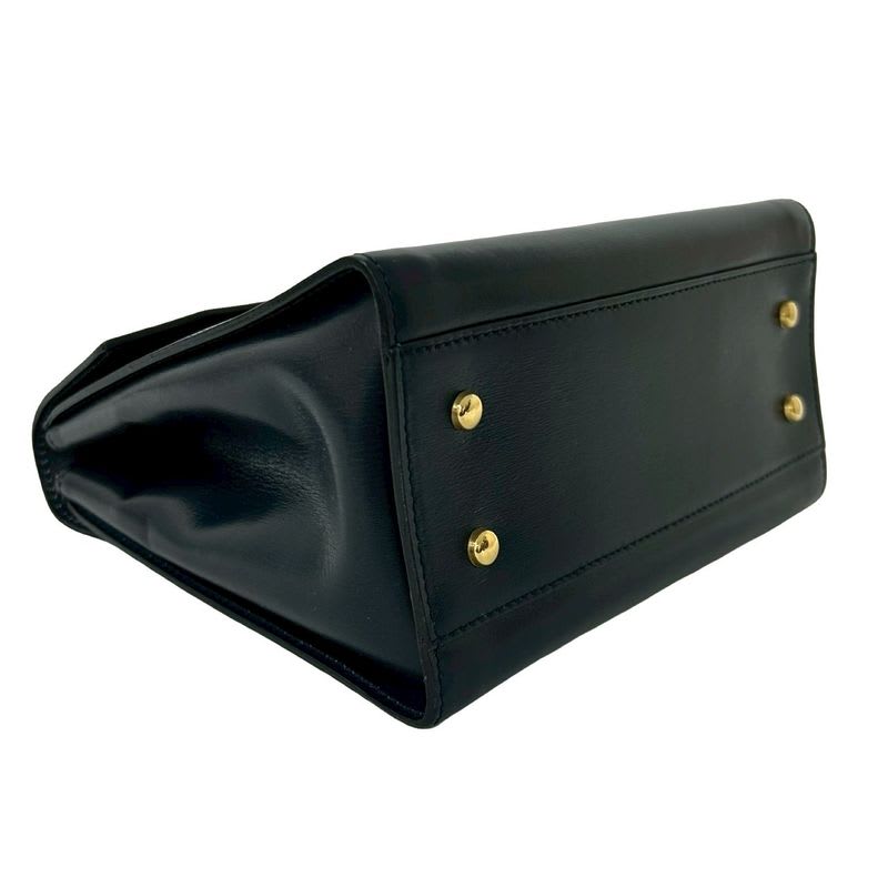 Celine Vintage Star Ball Hardware Leather 2-Way Handbag