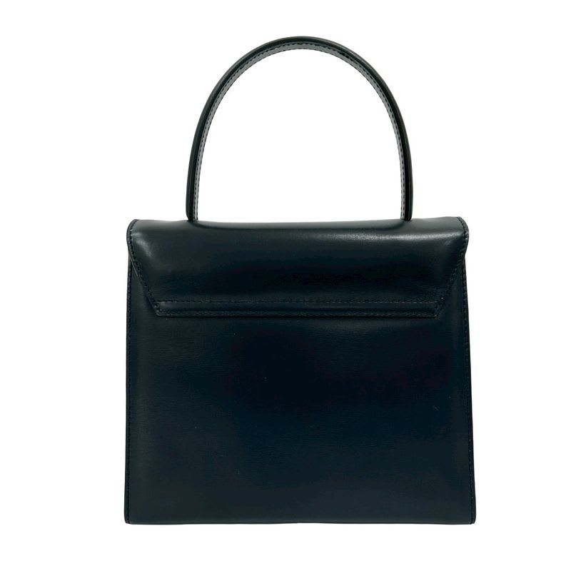 Celine Vintage Star Ball Hardware Leather 2-Way Handbag
