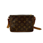 Louis Vuitton PM Monogram Leather Mini Shoulder Bag Pochette Sacoche Brown 76197