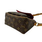 Louis Vuitton PM Monogram Leather Mini Shoulder Bag Pochette Sacoche Brown 76197