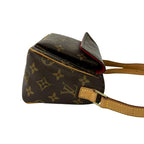 Louis Vuitton PM Monogram Leather Mini Shoulder Bag Pochette Sacoche Brown 76197