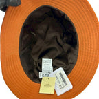 Hermes Bucket Hat Embroidered Polyester Nylon Acetate Accessory Orange 29788 — view 7
