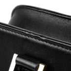 Saint Laurent Baby Monogram Cabas 2-Way Shoulder Bag Handbag Leather Black — view 4