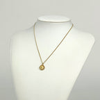 Christian Dior Logo Necklace Round CD GP — view 5