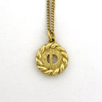 Christian Dior Logo Necklace Round CD GP — view 3