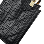 Fendi Sunshine Shopper Mini Handbag Demi Pattern Shoulder Bag Leather — view 5