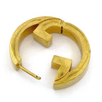 Gucci Interlocking G Earrings Logo GP Gold — view 4