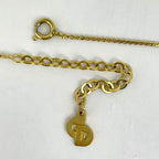 Christian Dior Logo Necklace Round CD GP — view 4