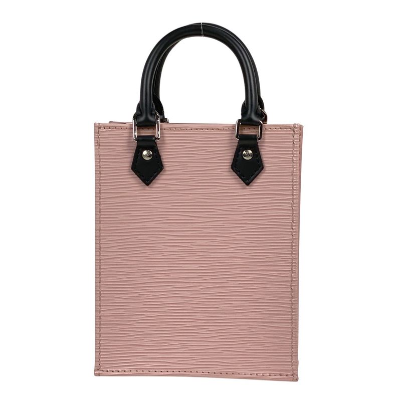 Louis Vuitton Petite Sac Plat 2-Way Shoulder Bag Bicolor Handbag Epi Rose — view 3