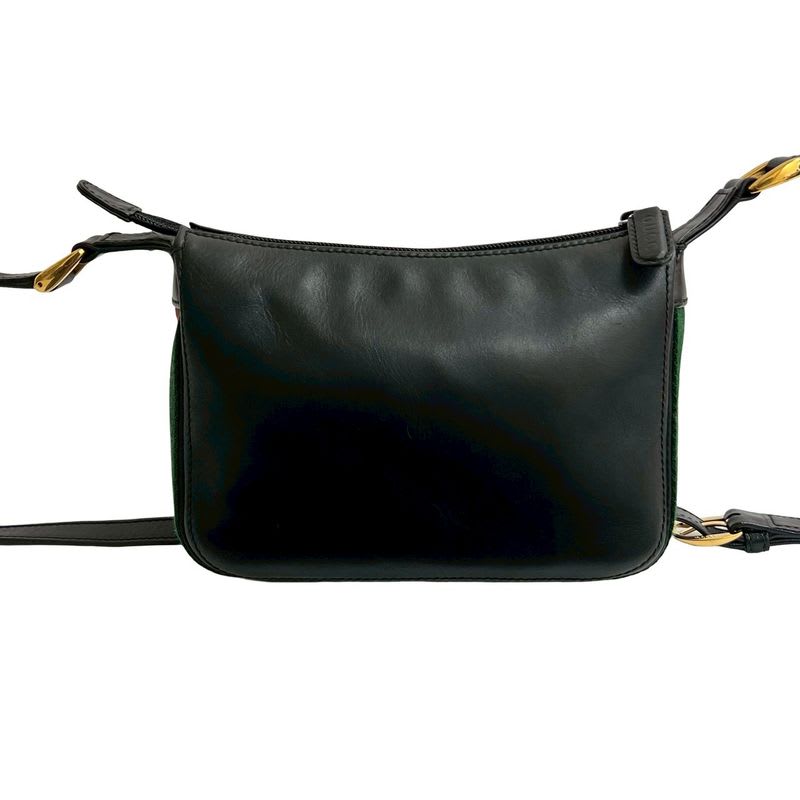 Gucci Vintage Sherry Line Leather Shoulder Bag — view 4
