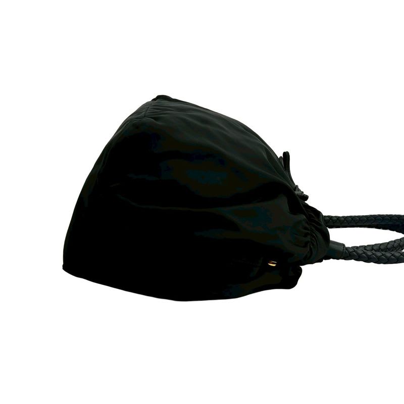 Prada Logo Hardware Ribbon Tessuto Nylon Leather 2-Way