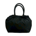 Prada Logo Hardware Ribbon Tessuto Nylon Leather 2-Way