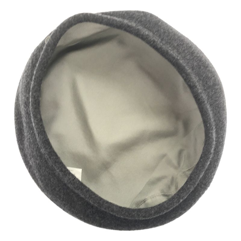 Hermes Wool Cashmere Beret Gray 58 — view 4