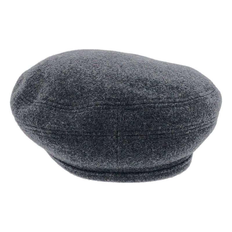 Hermes Wool Cashmere Beret Gray 58 — view 3