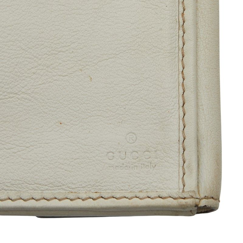 Gucci GG Canvas W Hook White Beige Leather — view 9