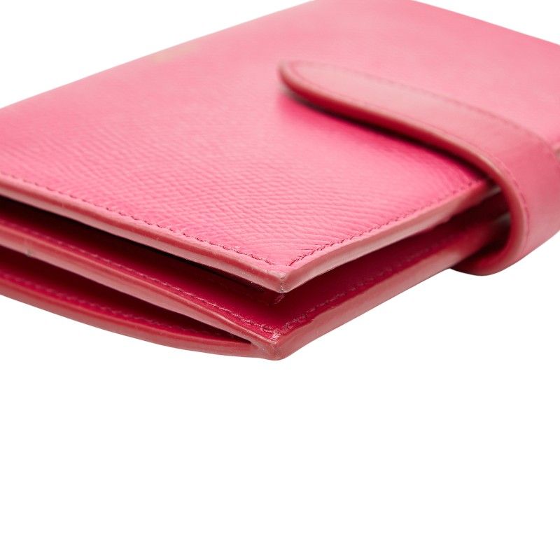 Celine Strap Wallet Pink Leather — view 7