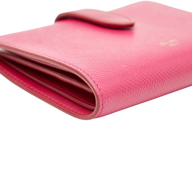 Celine Strap Wallet Pink Leather — view 5