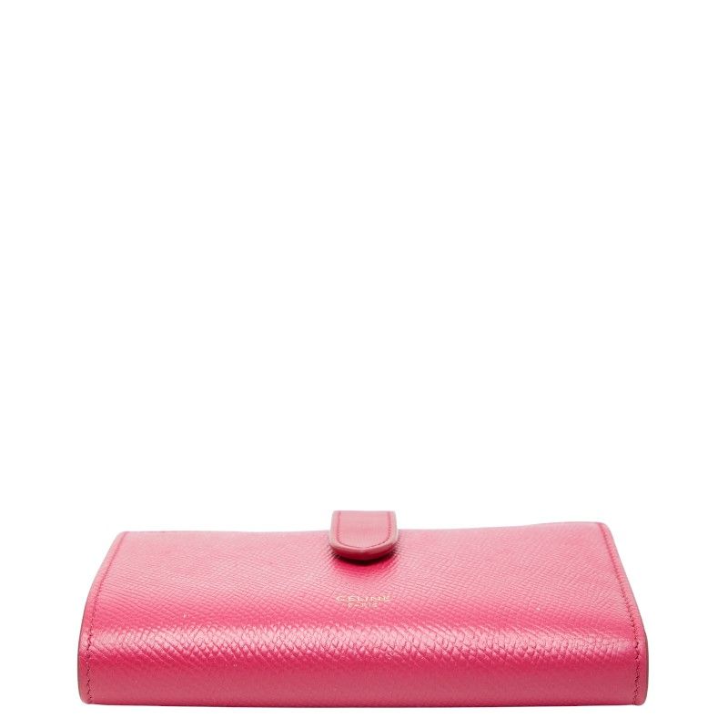 Celine Strap Wallet Pink Leather — view 3