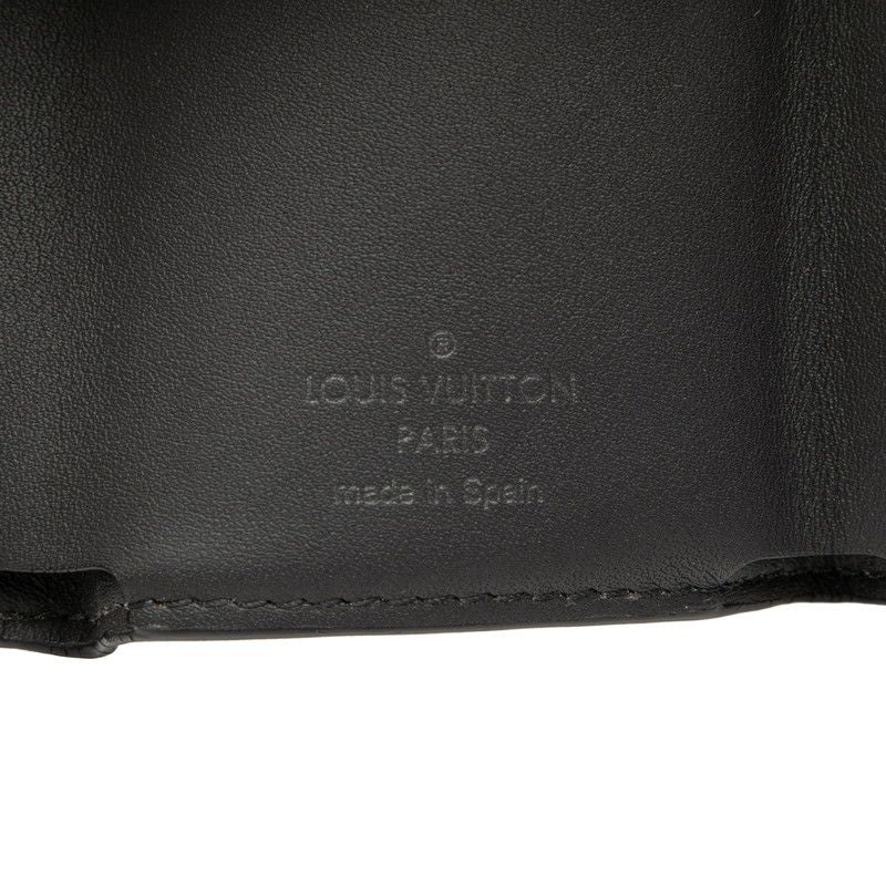 Louis Vuitton Monogram Eclipse Discovery Trifold Compact Wallet Black — view 7