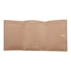 Prada Trifold Compact Wallet 1 Mh021 Beige Viterodino Leather — view 6